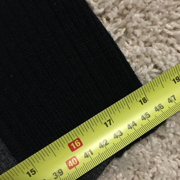 Maggy London Two Tone Merino Wool Colourblock Sweater 3/4 Sleeve Dress - Picture 11 of 13